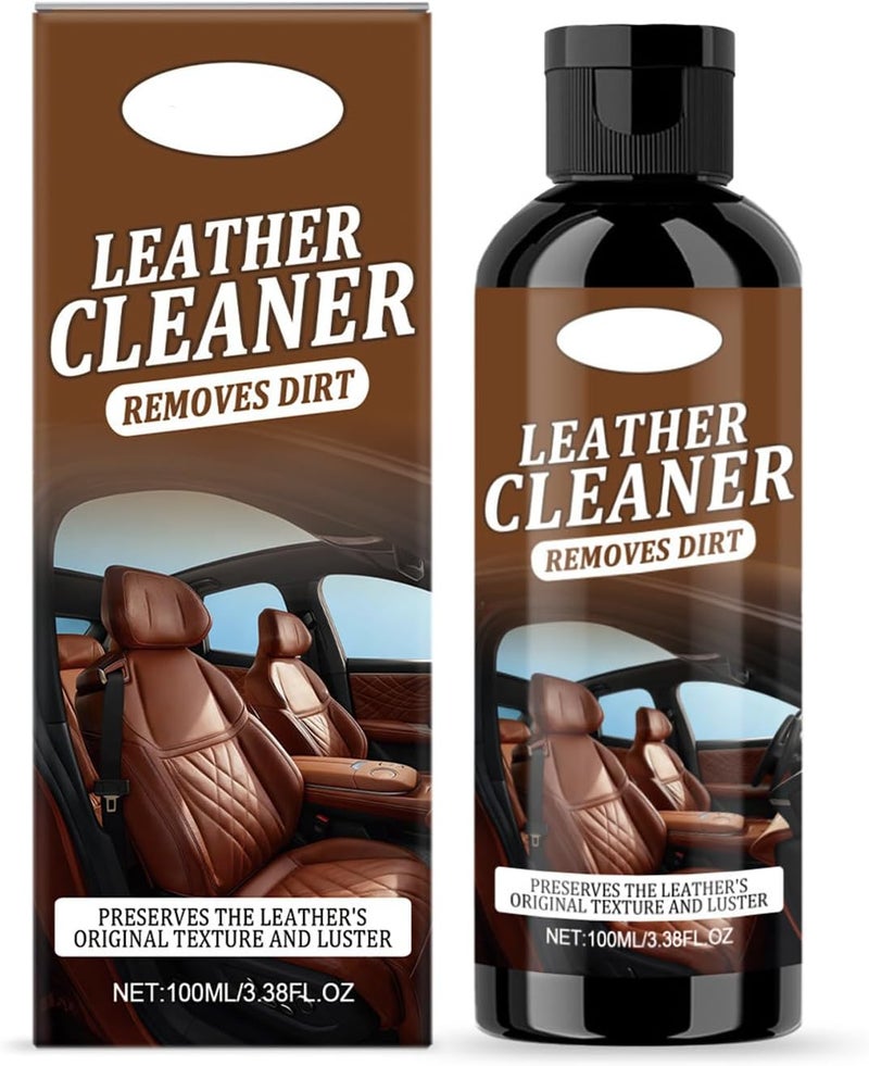 Makbeaty Leather Cleaner,Leather Conditioner - Cleaner & Conditioner - Restore Polish & Protect All Smooth Finished Leathers,Prevent Cracking Or Fading Of Leather Couches, Car Seats, Shoes, Purses UV - Image 1