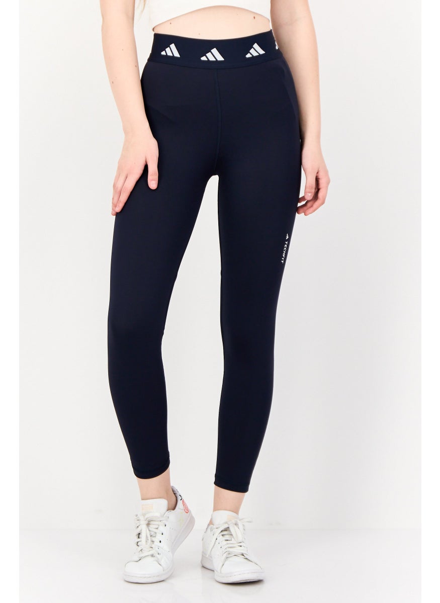 Adidas Women Tight Fit Hight Rise Training Leggings, Dark Navy  - Image 1