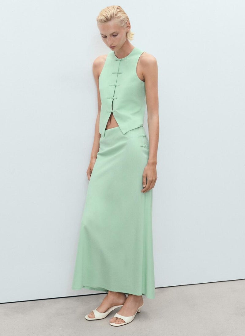 MANGO Linen-blend suit waistcoat - Image 5