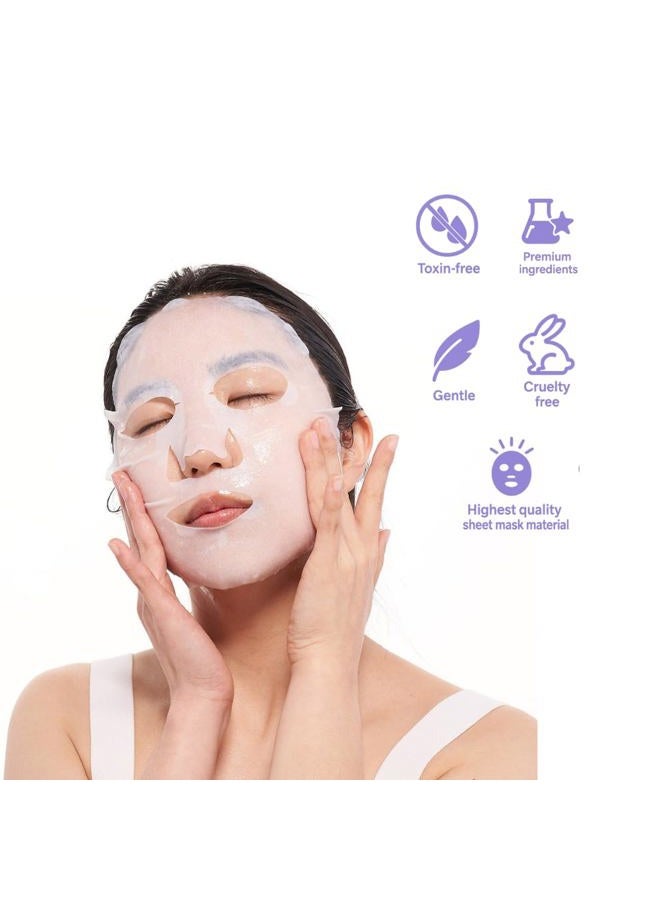 FACETORY Everyday Set of 8 Sheet Masks - Revitalizing, Purifying, Brightening, Hydrating, Anti-aging With No Harsh Chemicals - Image 5