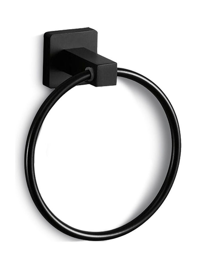 NIBEMINENT Ring Towel Holder Black 19.00 x 6.50 11.00cm - Image 1