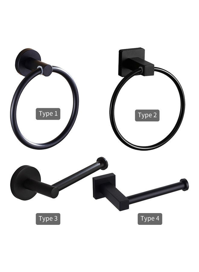 NIBEMINENT Ring Towel Holder Black 19.00 x 6.50 11.00cm - Image 2