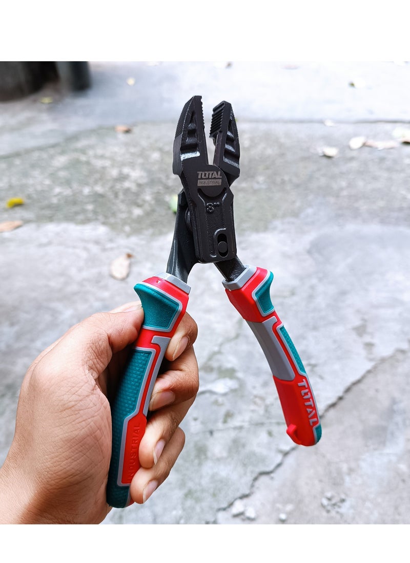 TOTAL - Total Compound Action Combination Pliers 65% saving energy 8inch 200 mm THTC510806 - Image 1