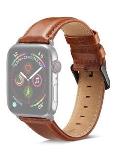 PROMASS Replacement Watch Band For Apple Watch Series 7 41mm/6 & SE & 5 & 4 40mm/3 & 2 & 1 38mm Brown 