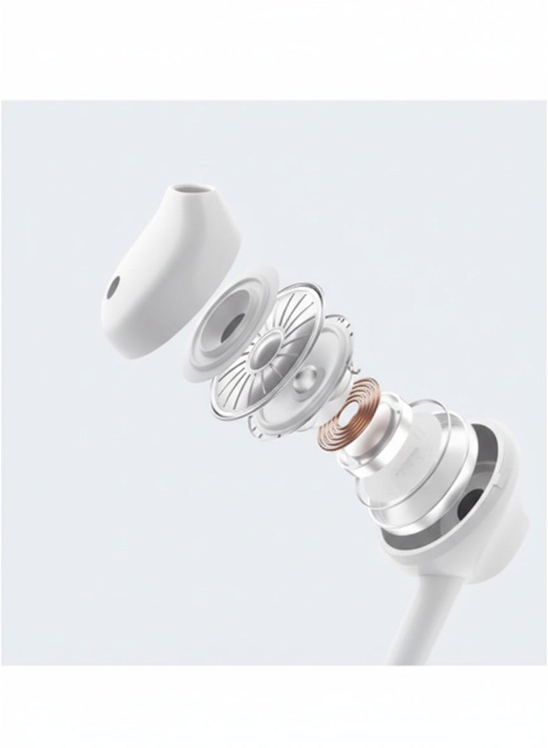 XO EP52 In Ear Wired Earphones with 3.5mm Audio Jack , High Quality Stereo Sound, Built in Microphone, Flexible Silicone Cable, Compatible with Smartphones, MP3/MP4 Players, Laptops & TVs - White - Image 3