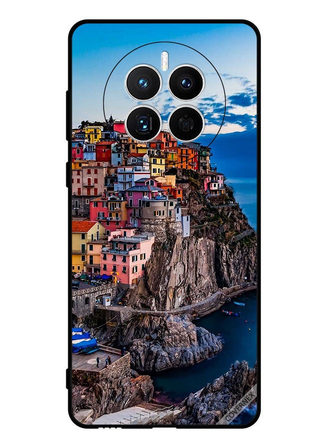 Covernex Protective Case Cover For Huawei Mate 50E Colorful Houses On The Sea - Image 1