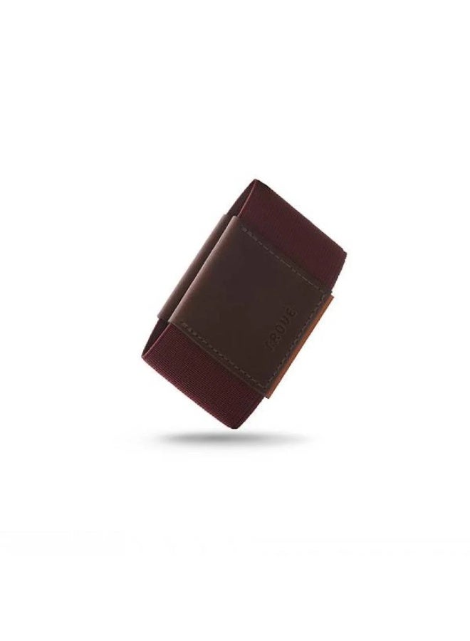 Trove Brown and Burgundy Card Wallet - Image 2