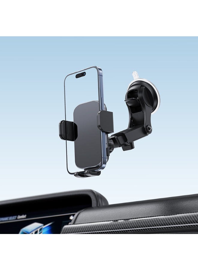 ACEFAST Fast Wireless Charger Car Holder D53, Multi-angle Adjustment, Free Rotation, Telescopic Rod for Convenient Angle, Widely Compatible - Black - Image 4