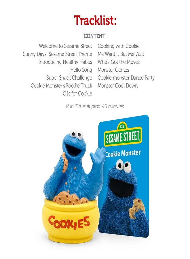Tonies Cookie Monster Audio Toy Figurine from Sesame Street - Image 4