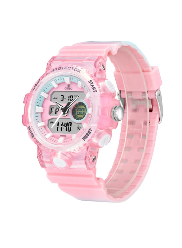 أسترو Astro A24802-PPPP Kids Analog-Digital Display Watch & Polyurethane Strap Pink