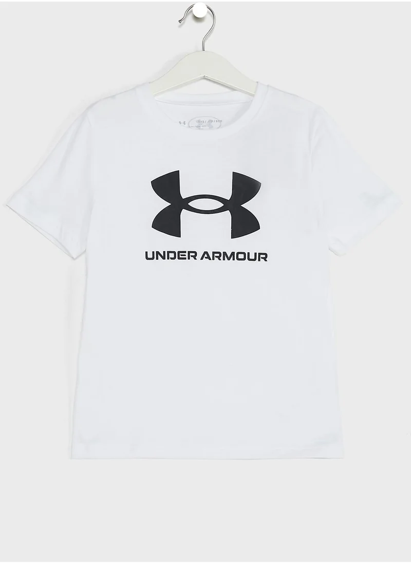 UNDER ARMOUR Youth Sportstyle Logo T-Shirt