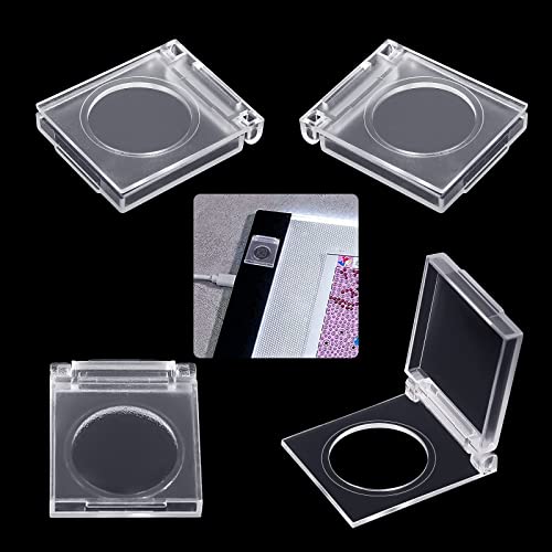 KIBBEH 4 Pcs Diamond Painting Accessories Light Pad Switch Cover,Power Button Cover Light Switch Cover Guard,Button Protection to Prevent Accidental Touch for Pc Home Appliance Touch Switch. - Image 1