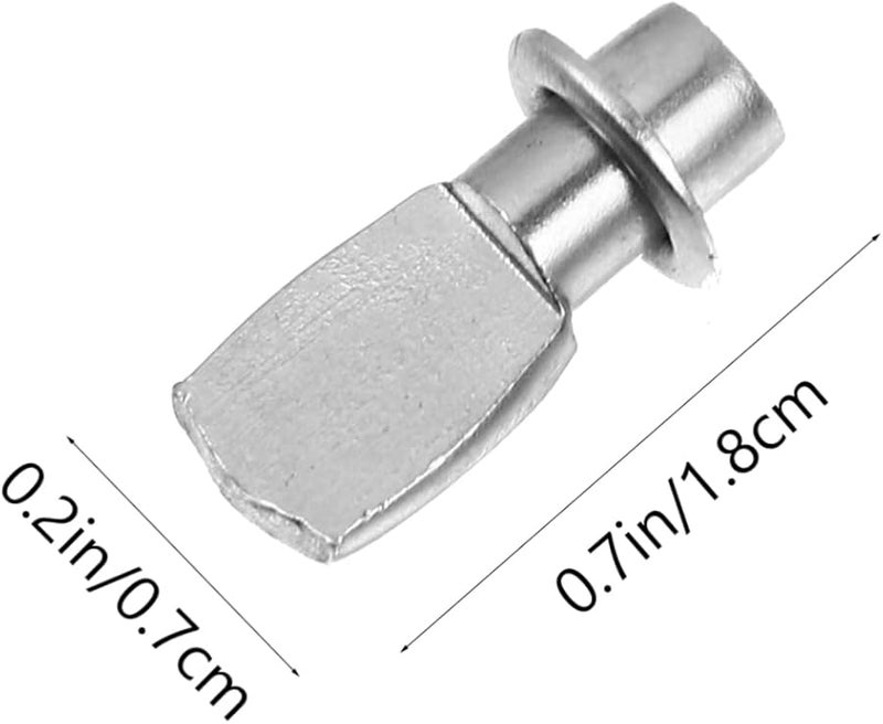 دعامات رفوف فضية 150 مجموعة دبابيس أثاث فولاذية على شكل ملعقة لا حاجة للأدوات - Image 5