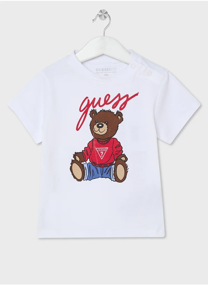 جس Kids Graphics Print  T-Shirt
