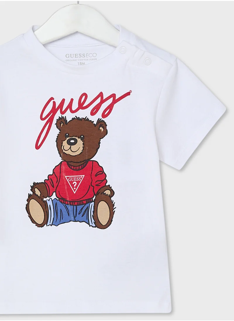 جس Kids Graphics Print  T-Shirt