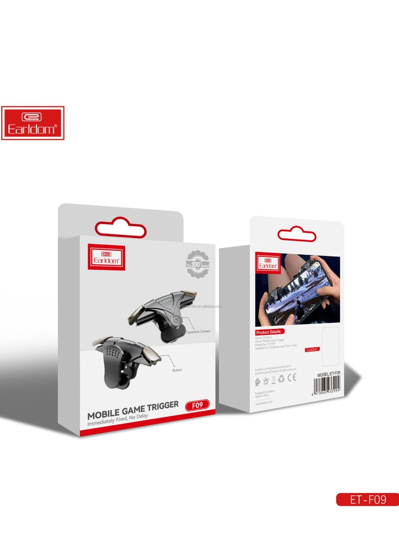 F09 Mobile Trigger Controller Shoot Fire Button Smartphone Mobile Game Triggers for iOS & Android