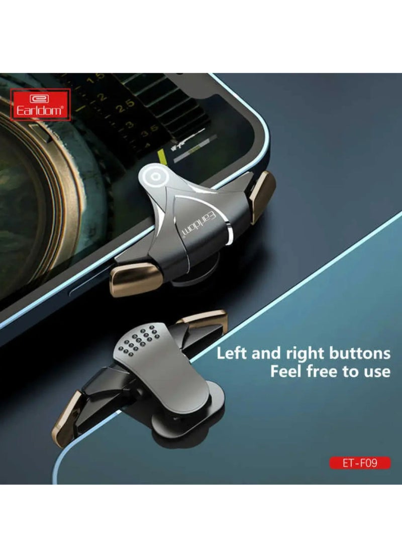 Earldom F09 Mobile Trigger Controller Shoot Fire Button Smartphone Mobile Game Triggers for iOS & Android  - Image 2