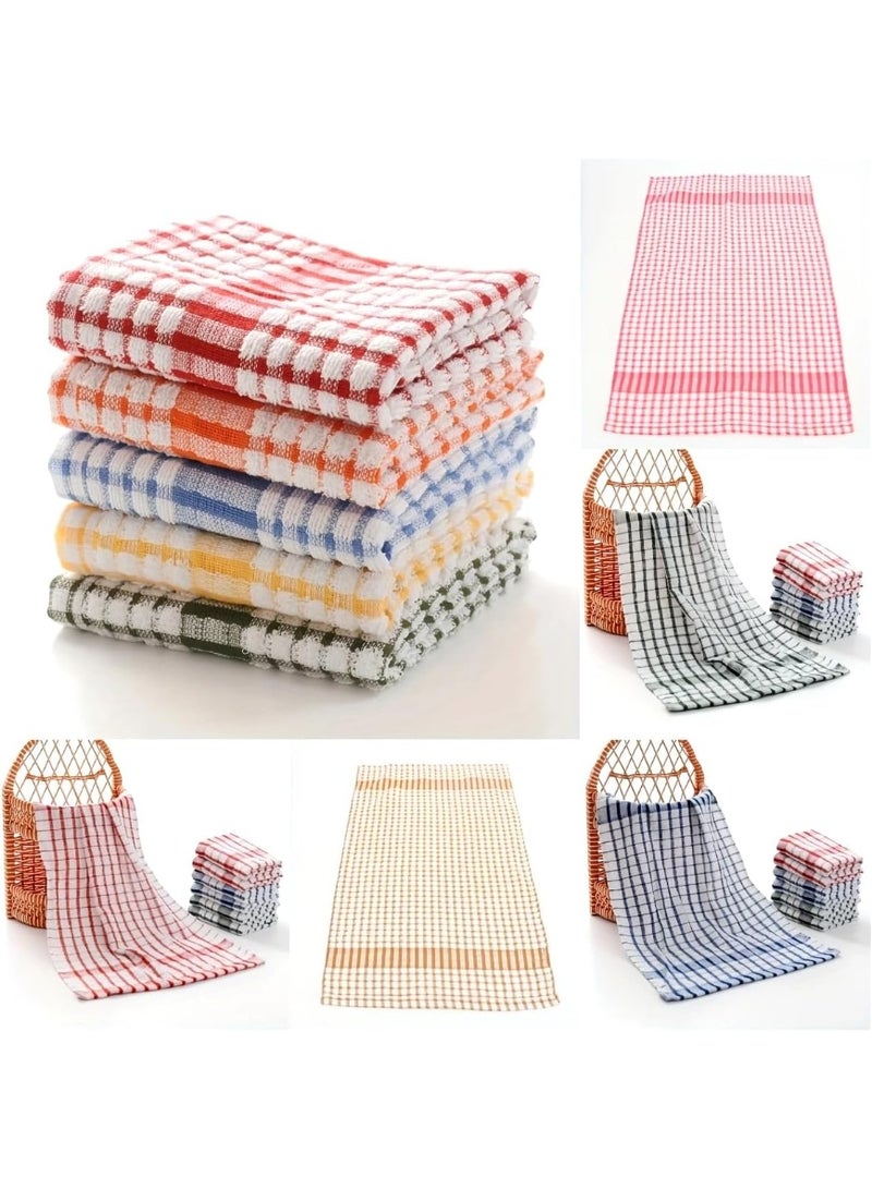 م اكس م مناشف تنظيف أطباق المطبخ، 100% قطن، 40 x 25 سم، عبوة من 10، مناشف متعددة الأغراض قابلة لإعادة الاستخدام (عبوة من 10) - Image 5