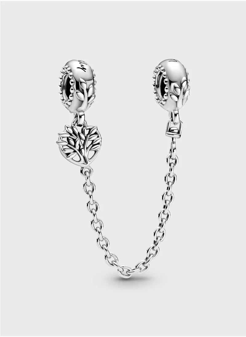 PANDORA Heart Family Tree Safety Chain Charm