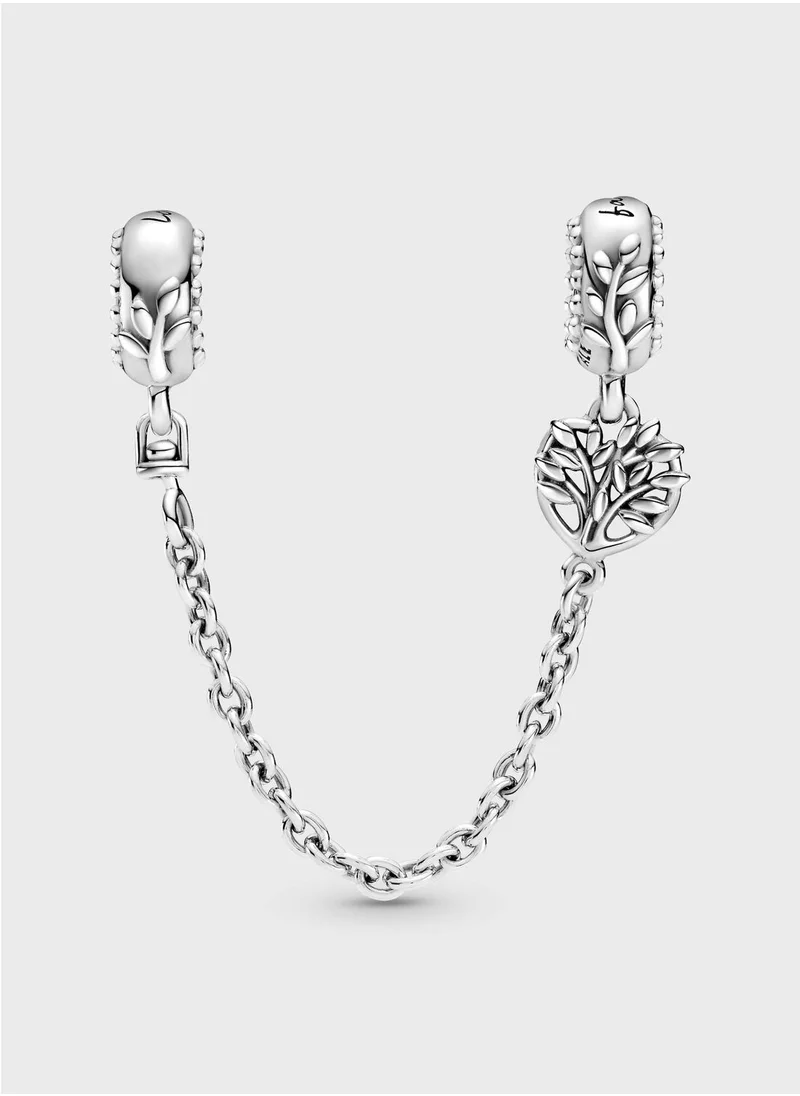 PANDORA Heart Family Tree Safety Chain Charm