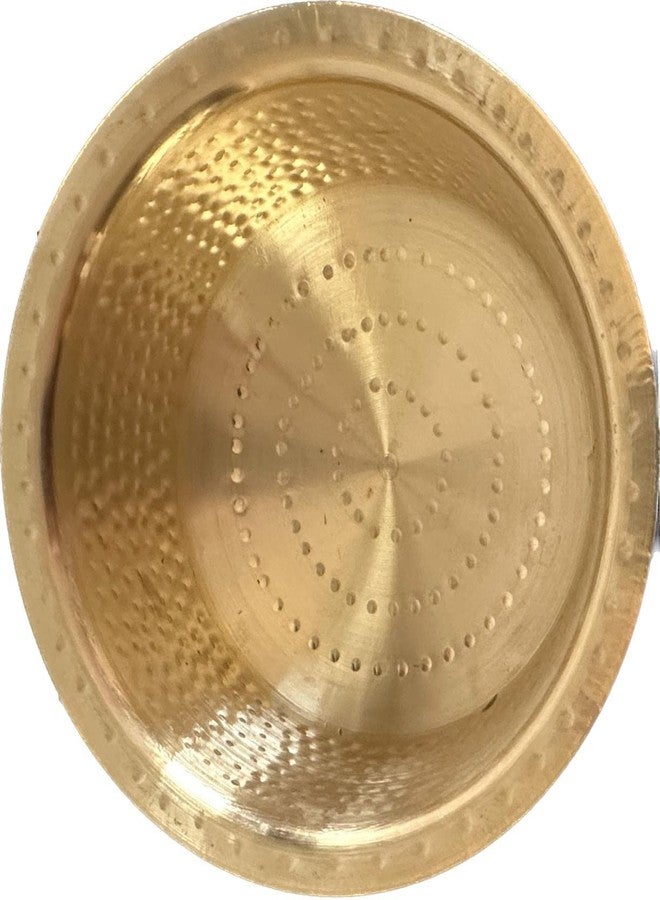 KITCART� Brass Hammered Patila, Brass Tope, Brass Cookware, Patila, Round Heavy Bottom Tapeli, Bhagona (2.5liter) - Image 2