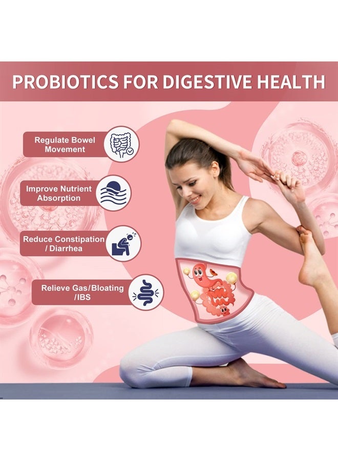 NATURE TARGET Probiotics-for-Women Prebiotics-and-Probiotics-Powder, 100-Billion-CFUs 45-Day-Supply, Women's-Probiotic with D-Mannose and Cranberry for Urinary Tract/Gut/ Digestive Health/Weight Management - Image 4