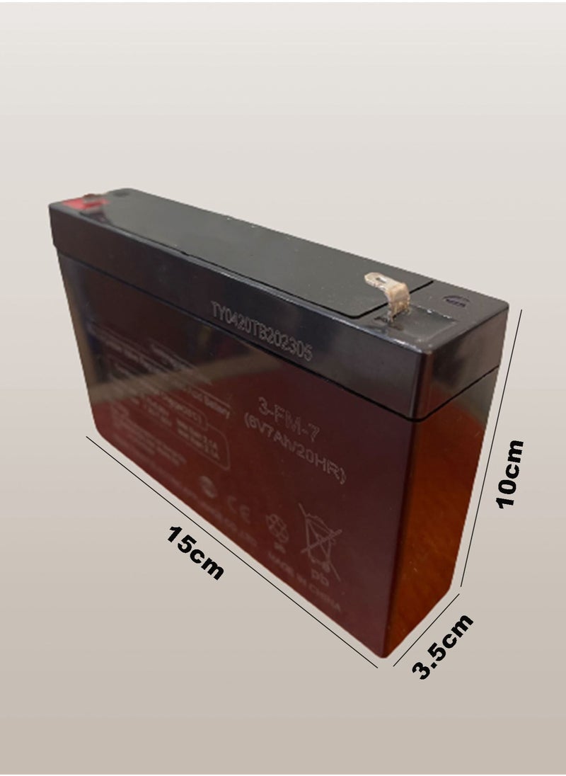 Generic - 6V 7AH Lead-acid Battery Suitable for Children's Electric Cars and  Electric Motorcycles and Electric Tricycles - Image 1