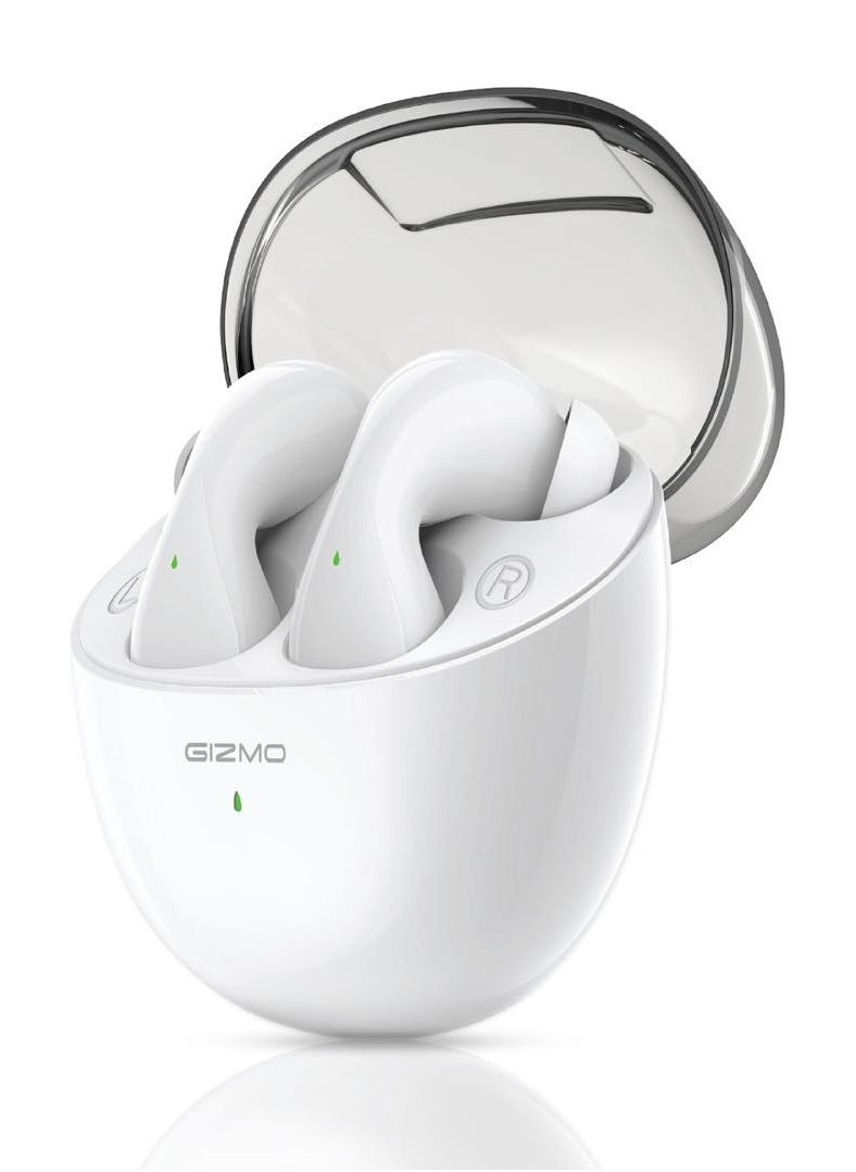 Gizmo Mayan Wireless Earbuds with Multi-Function Touch & Hands-Free Calls / Bluetooth 5.3 / 4 Hours Working Time / 12 Meters Transmission Distance / 125 Days Standby Time - White  - Image 1