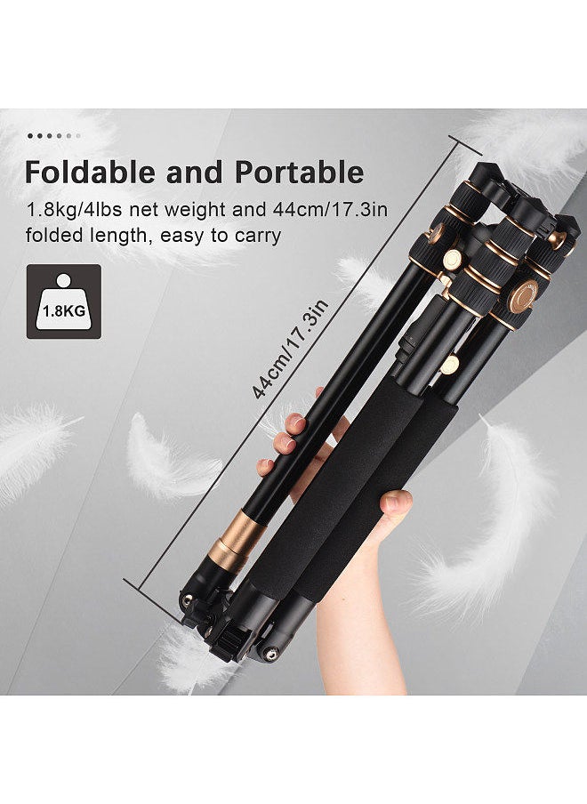 ANDOER - Andoer 184cm/72.4in Portable Photography Tripod Horizontal Camera Tripod Stand Monopod Aluminum Alloy 8kg/17.6lbs Load Capacity - Image 1