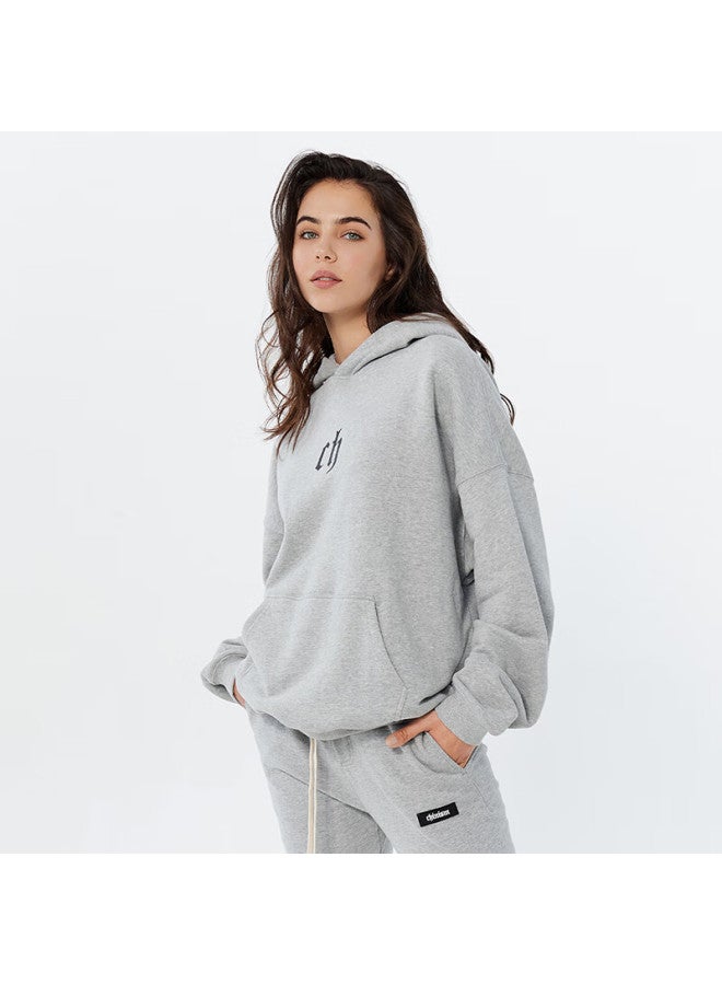 Chinism Ch Men's Classic Simple Hoodie, Couple's Sweatshirt, Heavyweight American-style Hoodie With Hood - Image 2