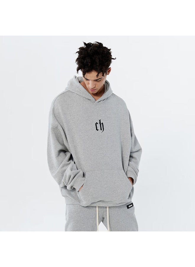 Chinism Ch Men's Classic Simple Hoodie, Couple's Sweatshirt, Heavyweight American-style Hoodie With Hood - Image 1