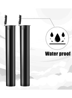 KASTWAVE 150 Pcs Plastic PVC Tube Storage Black Plastic Tube 116mm Plastic Container Holder Vial Pill Bottle Empty Plastic Bottles with Lids  - Image 4