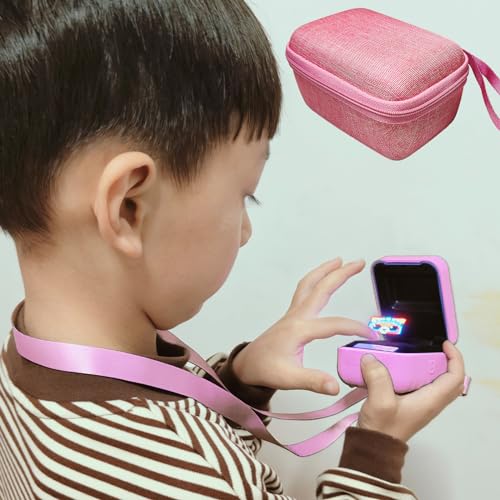 JCHPINE Hard Carrying Case and Silicone Cover for Bitzee Interactive Toy Digital Pet, Accessories Case for Bitzee Virtual Electronic Pets Original 15 Animals (Pink) - Image 3