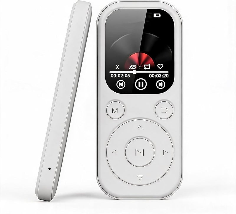MP3 Player with Bluetooth 5.4 & HiFi Speaker, 2.01 Screen MP4 Player, Voice Recorder, 128GB Expandable, Portable Music Device for Running, Travel (with 64G Small Memory Card)