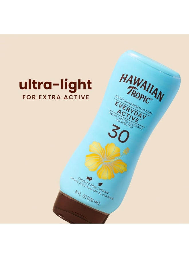 Hawaiian Tropic Island Sport Sunscreen Lotion, Ultra Light, High Performance Protection, SPF 30, 236 Ml - Image 2
