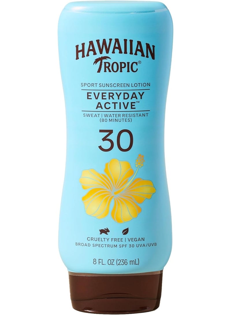 Hawaiian Tropic Island Sport Sunscreen Lotion, Ultra Light, High Performance Protection, SPF 30, 236 Ml - Image 1