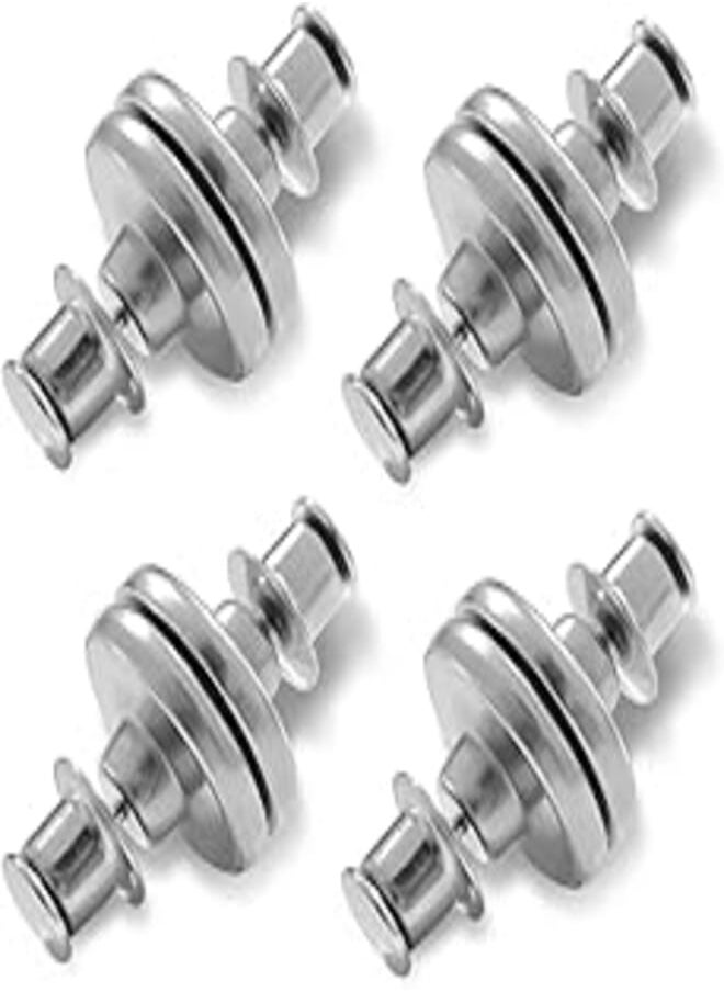 Generic Curtain Magnets Closure, 4 Pcs Curtain Weight Magnets with Back Tack Curtains Magnet Clip Curtain Magnetic Holdback Button for Prevent Light-Leaking, Being Blown Around 