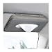 BWBWND Car Tissue Holder Sun Visor Napkin Box Premium PU Leather Tissue Case with Zipper Rectangular Hanging Paper Organizer Mask Dispenser for Sedans SUVs Trucks Car Accessories Gray - Image 2