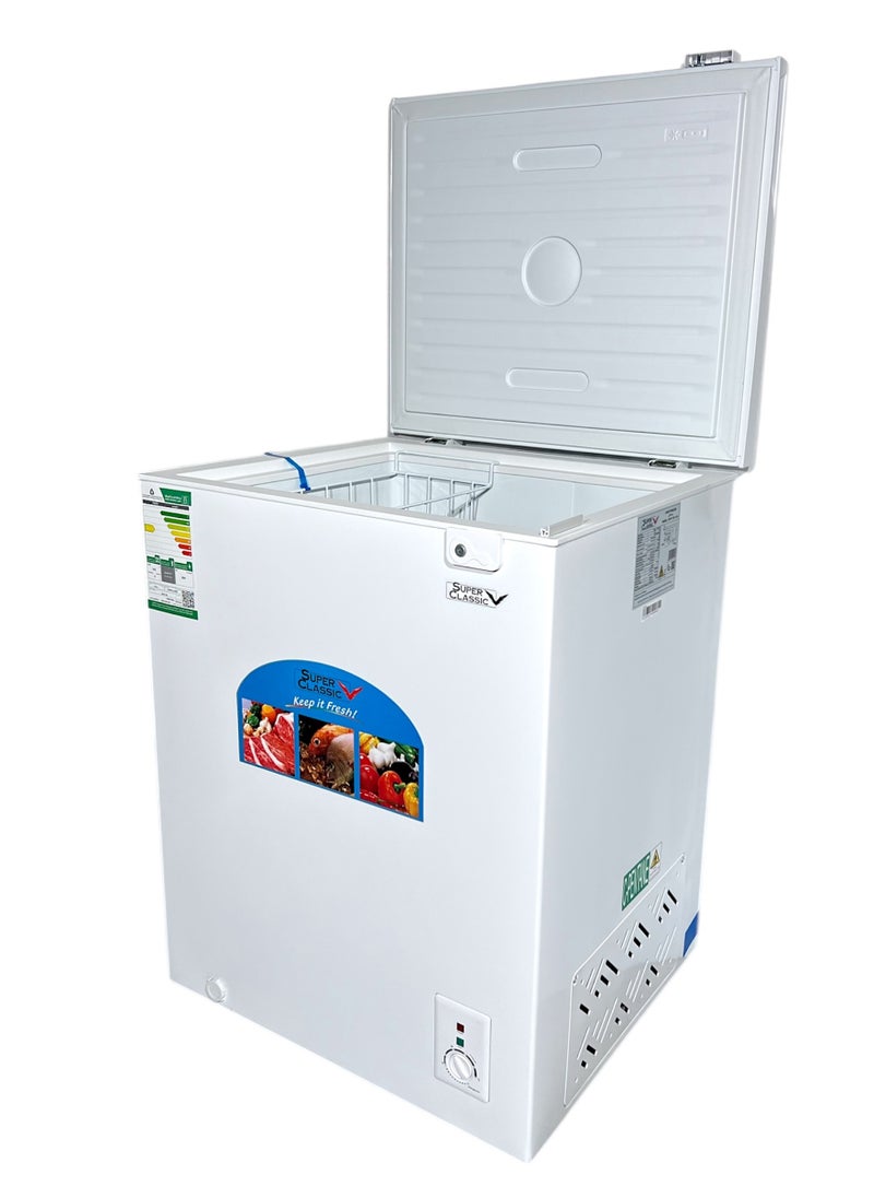SUPER CLASSIC Super Classic Chest Freezer, 141 Liters, 5 Feet, White - SPCF-165  - Image 4