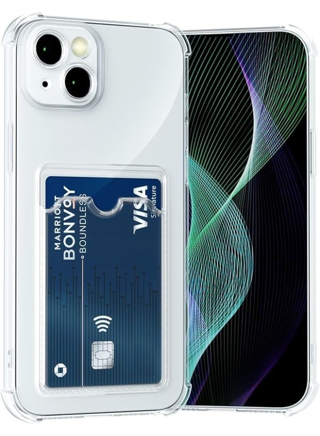 Iphone 14 (6.1 Inch) Wallet Cover Transperent Case 