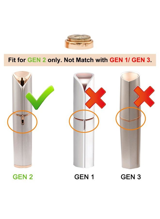 tuokiy Replacement Heads for Flawless Finishing Touch Facial Hair Removal Tool for Women. Just fit Gen 2 Hair Removal Device - Image 2