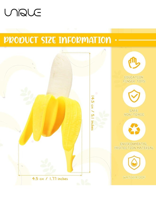 يونيك لعبة الإجهاد الموز ، لعبة الموز الحسية قابلة للتمدد ، ألعاب تخفيف التوتر ، ألعاب تململ للأطفال والكبار ، ألعاب تخفيف التوتر فائقة النعومة حفلة الموز - Image 2
