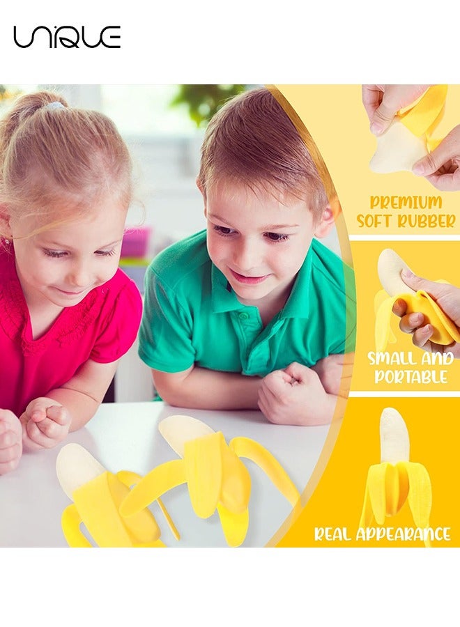 يونيك لعبة الإجهاد الموز ، لعبة الموز الحسية قابلة للتمدد ، ألعاب تخفيف التوتر ، ألعاب تململ للأطفال والكبار ، ألعاب تخفيف التوتر فائقة النعومة حفلة الموز - Image 3