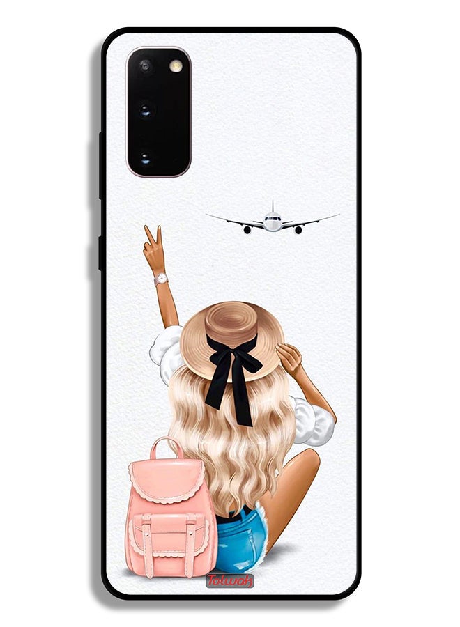 Tolwak Samsung Galaxy S20 Protective Case Cover Girl Love Travel - Image 2
