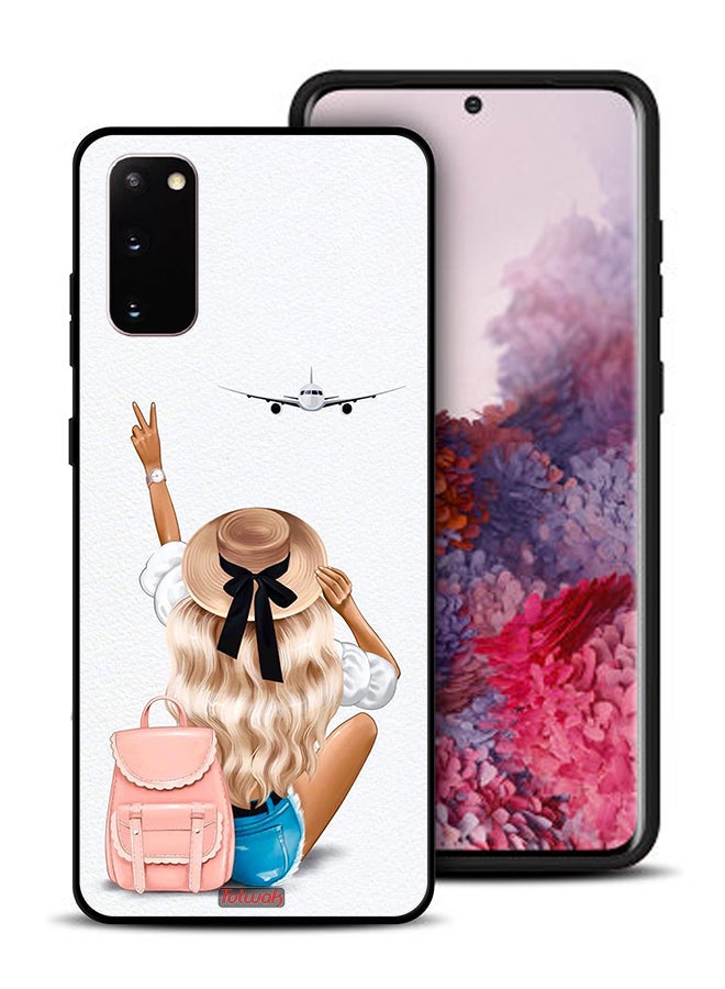 Tolwak Samsung Galaxy S20 Protective Case Cover Girl Love Travel - Image 1