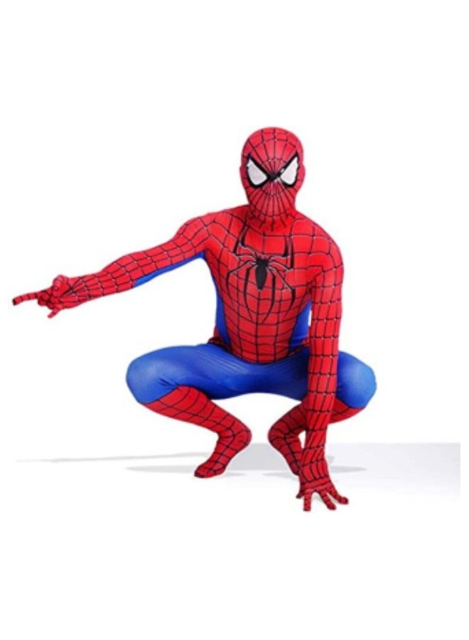 Spiderman Costume for Kids, Child Superhero Cosplay Costume Bodysuit Lycra 3D Spider Boy Costume  - Image 1
