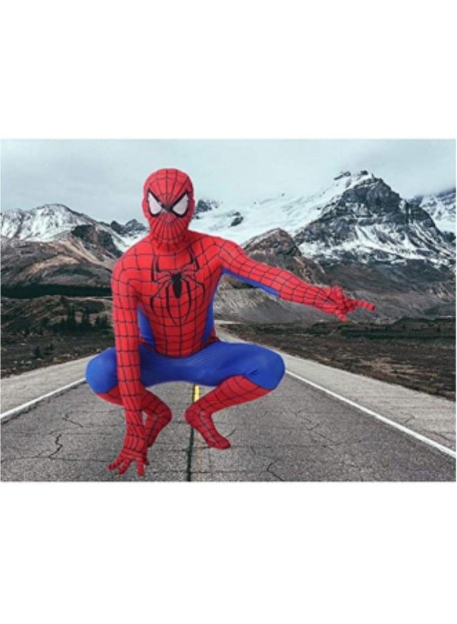 Spiderman Costume for Kids, Child Superhero Cosplay Costume Bodysuit Lycra 3D Spider Boy Costume  - Image 4