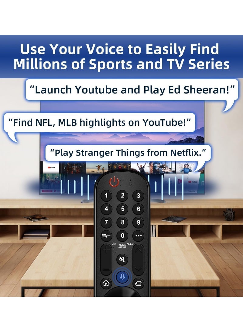 Easy to Use LG TV Remote Replacement for 2019 2024 Models  Voice Activation & Pointer  1 Year Warranty - Image 2