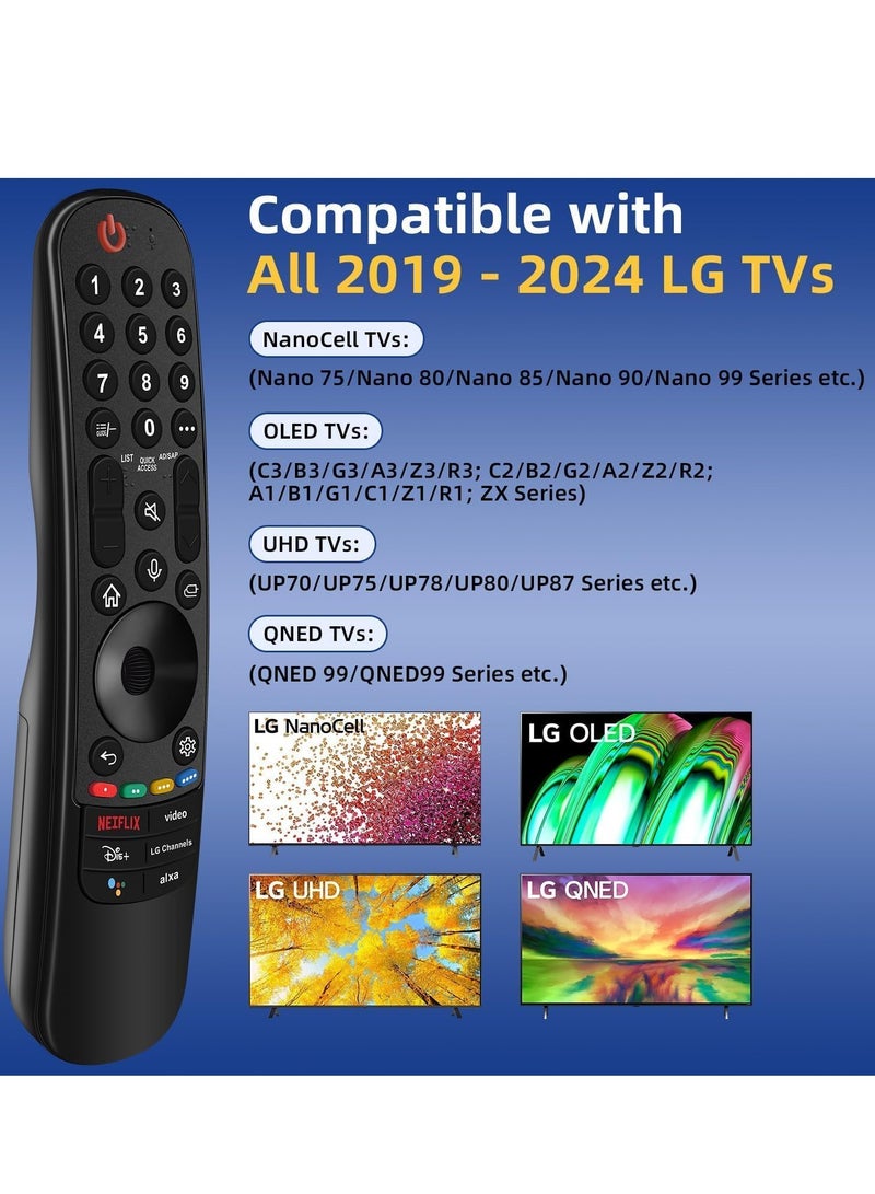 Easy to Use LG TV Remote Replacement for 2019 2024 Models  Voice Activation & Pointer  1 Year Warranty - Image 5