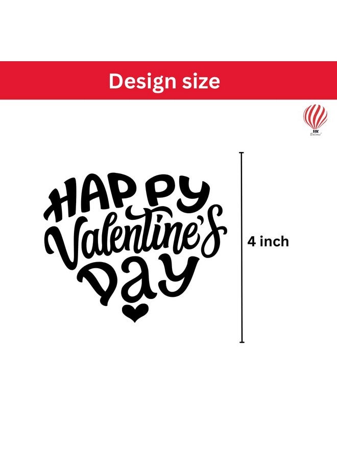 HK Balloons Heart Shaped Balloon Birthday, Anniversary, Valentine Balloons for Decoration, (Happy Valentine's Balloons-Pack of 50) - Image 4